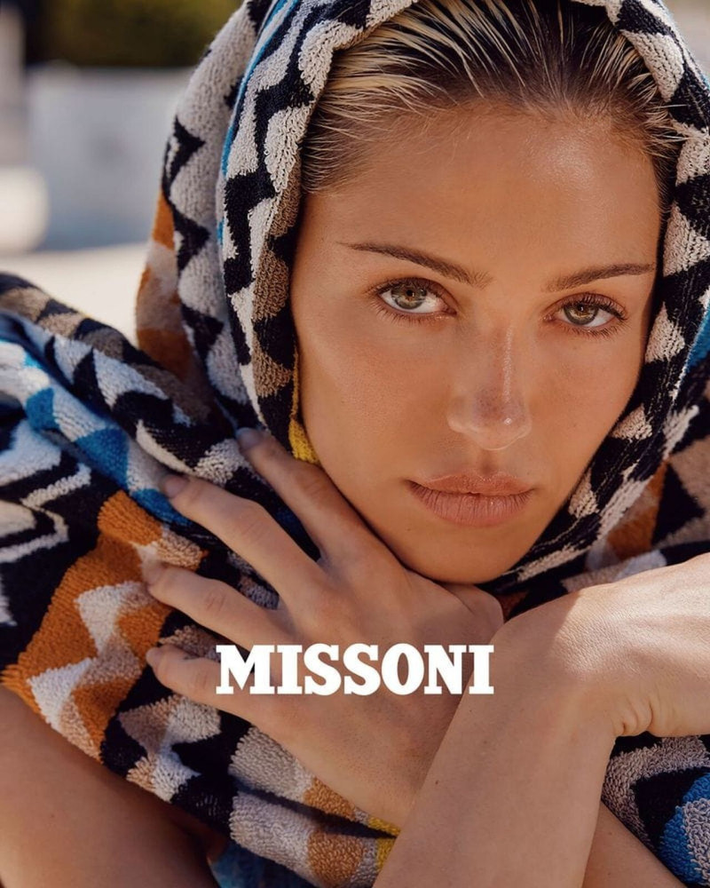 Jasmine Tookes featured in  the Missoni advertisement for Spring/Summer 2025