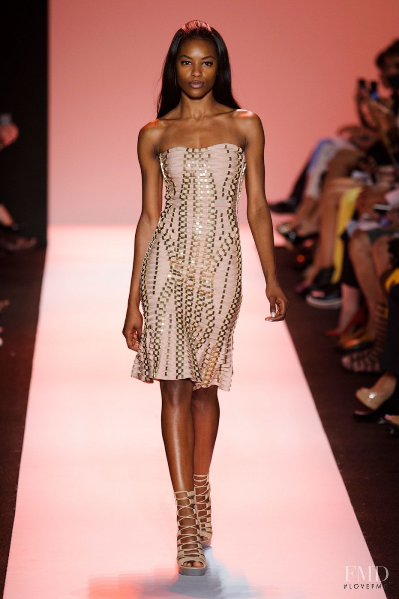 Sharam Diniz featured in  the Herve Leger fashion show for Spring/Summer 2015