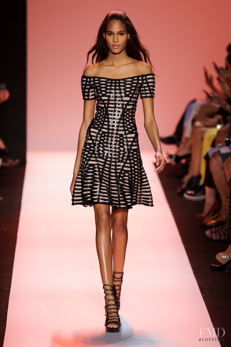 Cindy Bruna featured in  the Herve Leger fashion show for Spring/Summer 2015