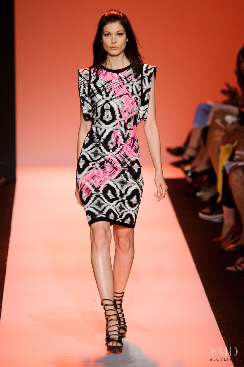 Larissa Hofmann featured in  the Herve Leger fashion show for Spring/Summer 2015