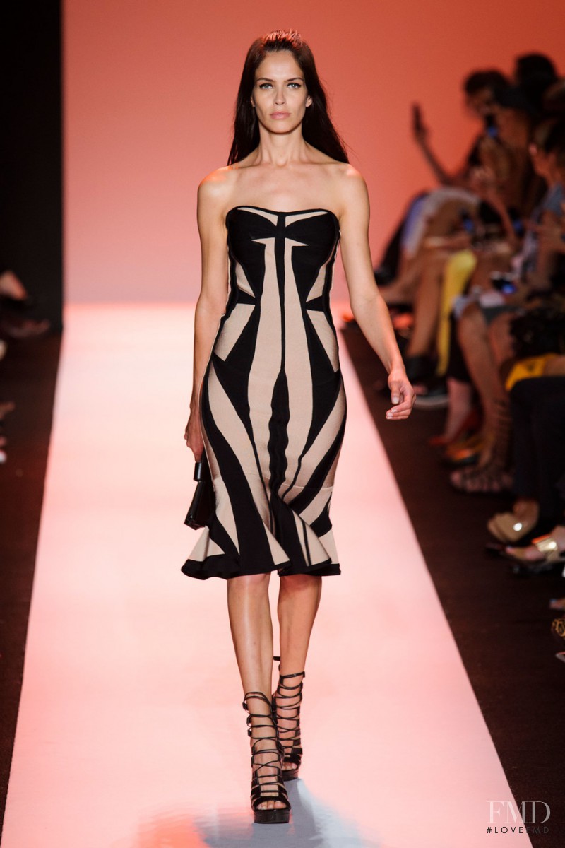 Amanda Brandão Wellsh featured in  the Herve Leger fashion show for Spring/Summer 2015