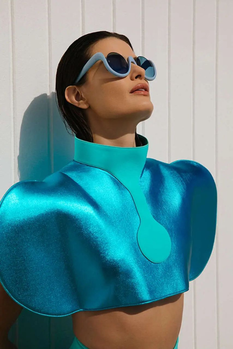 Isabeli Fontana featured in  the Pierre Cardin advertisement for Spring/Summer 2024