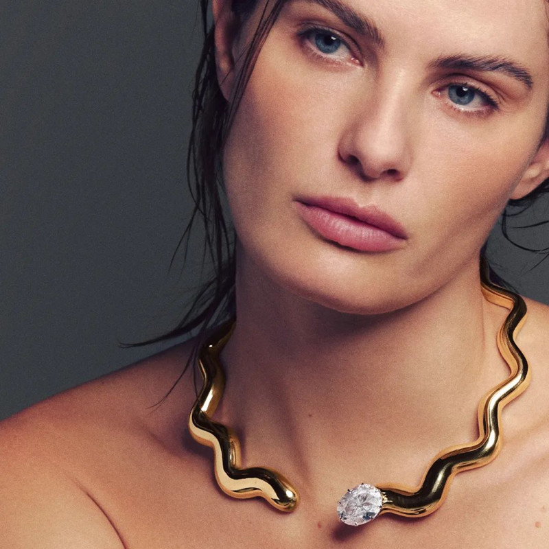 Isabeli Fontana featured in  the Amsterdam Sauer advertisement for Autumn/Winter 2024