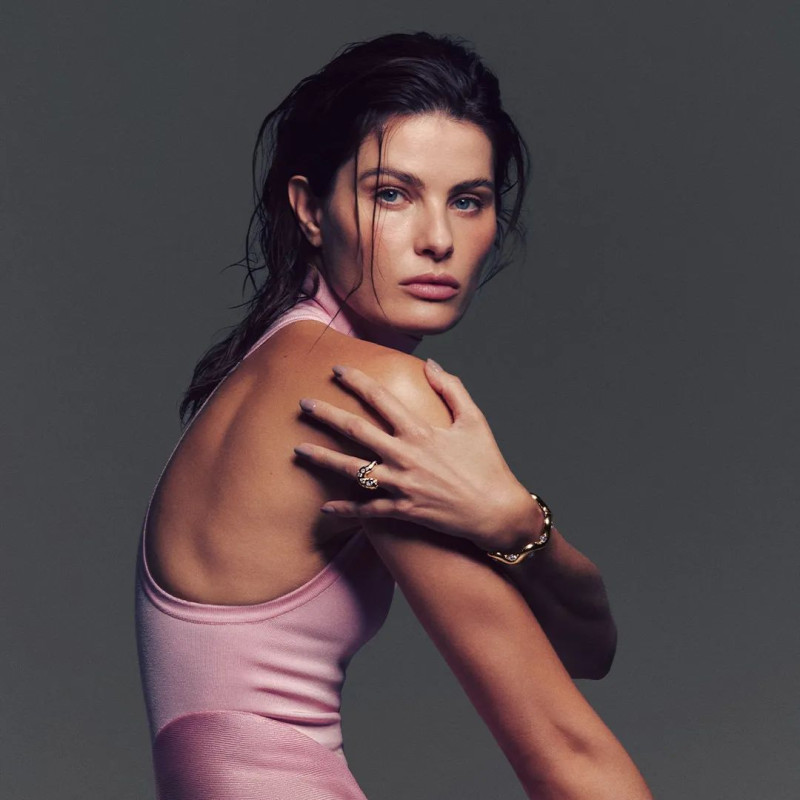 Isabeli Fontana featured in  the Amsterdam Sauer advertisement for Autumn/Winter 2024