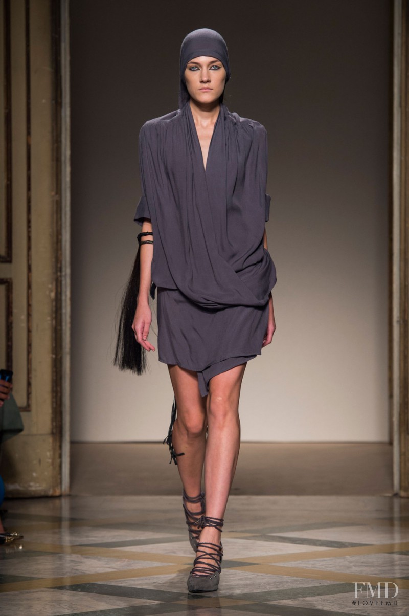 Liene Podina featured in  the Nicholas K fashion show for Spring/Summer 2015