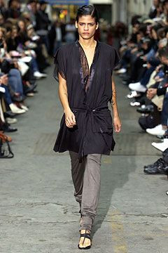 Haider Ackermann fashion show for Spring/Summer 2004