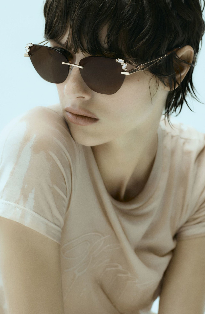 Valerie Scherzinger featured in  the Blumarine Eyewear advertisement for Pre-Fall 2025