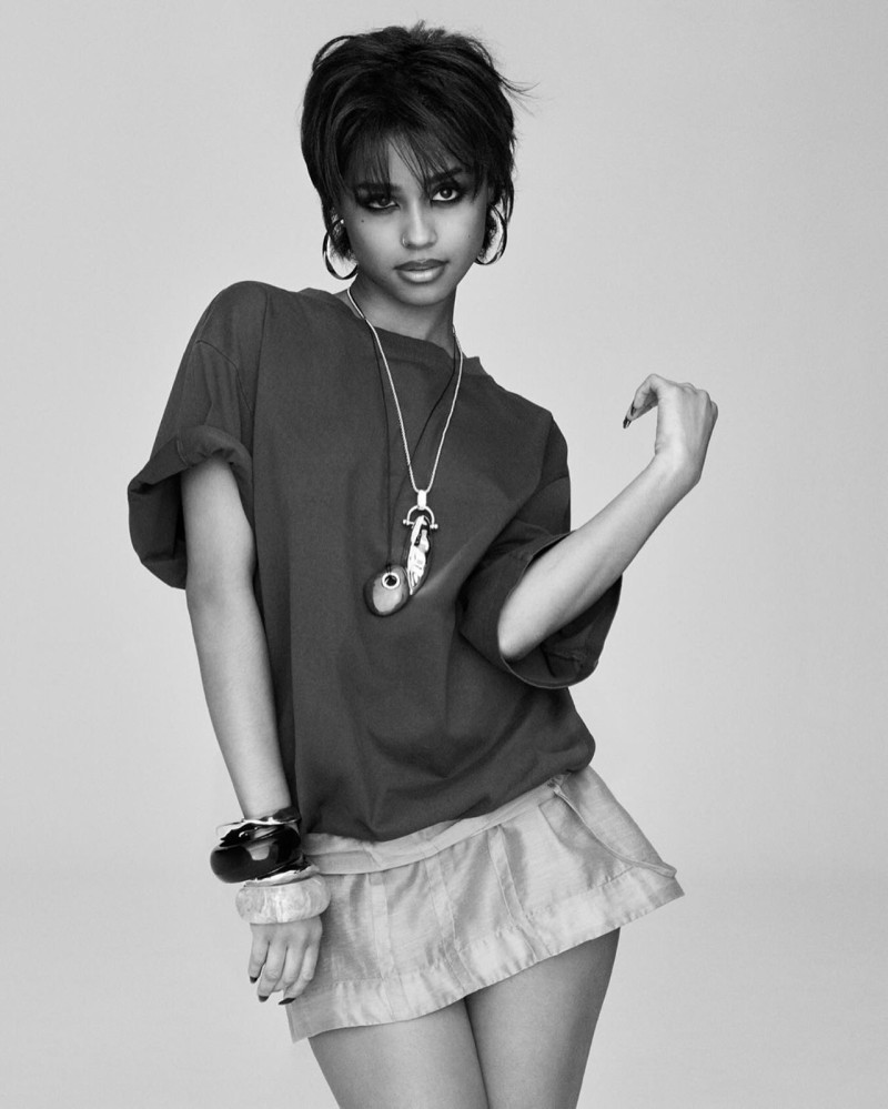 Angelina Kendall featured in  the H&M notes on being advertisement for Spring/Summer 2025