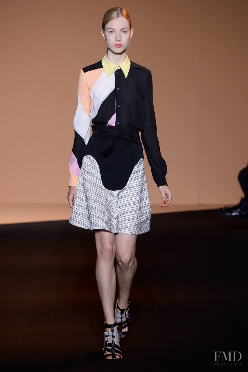 Jo Molenaar featured in  the Roland Mouret fashion show for Spring/Summer 2015