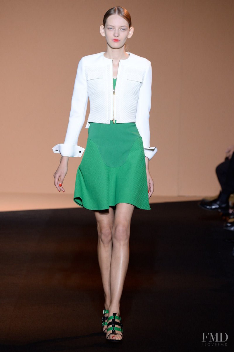 Yulia Musieichuk featured in  the Roland Mouret fashion show for Spring/Summer 2015