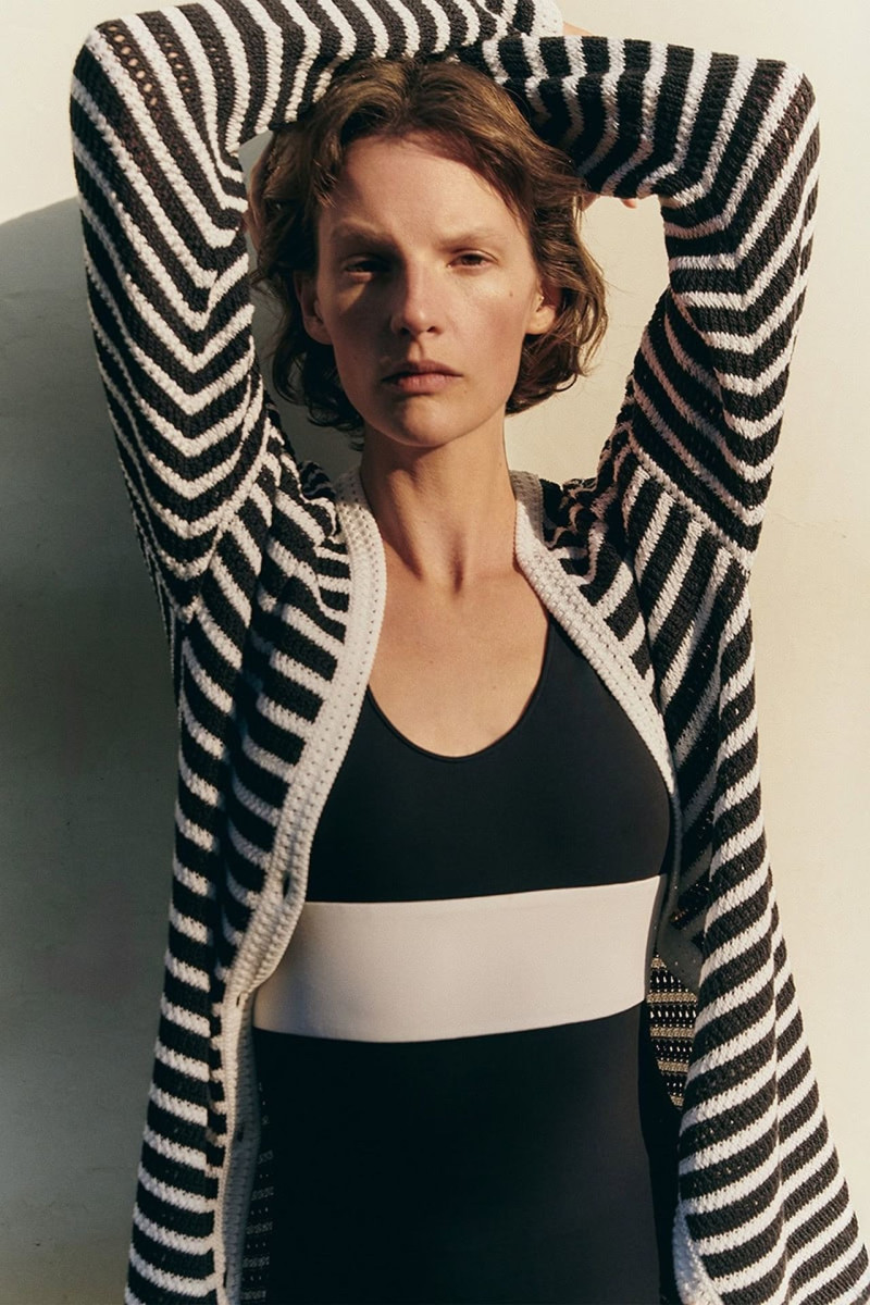 Sara Blomqvist featured in  the Giada ss25 leisure advertisement for Spring/Summer 2025