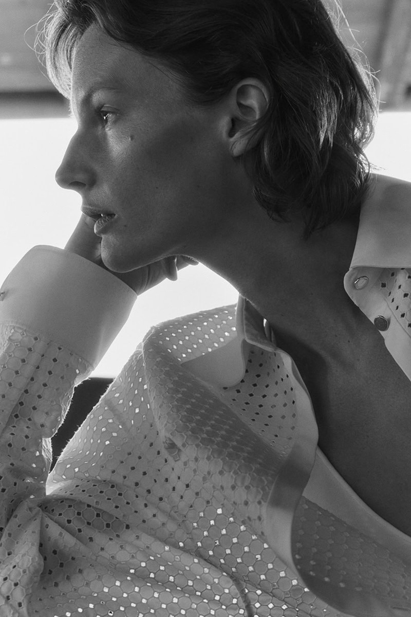 Sara Blomqvist featured in  the Giada ss25 leisure advertisement for Spring/Summer 2025