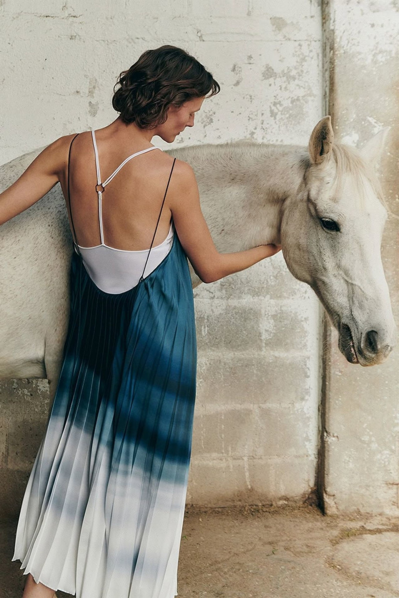 Sara Blomqvist featured in  the Giada ss25 leisure advertisement for Spring/Summer 2025