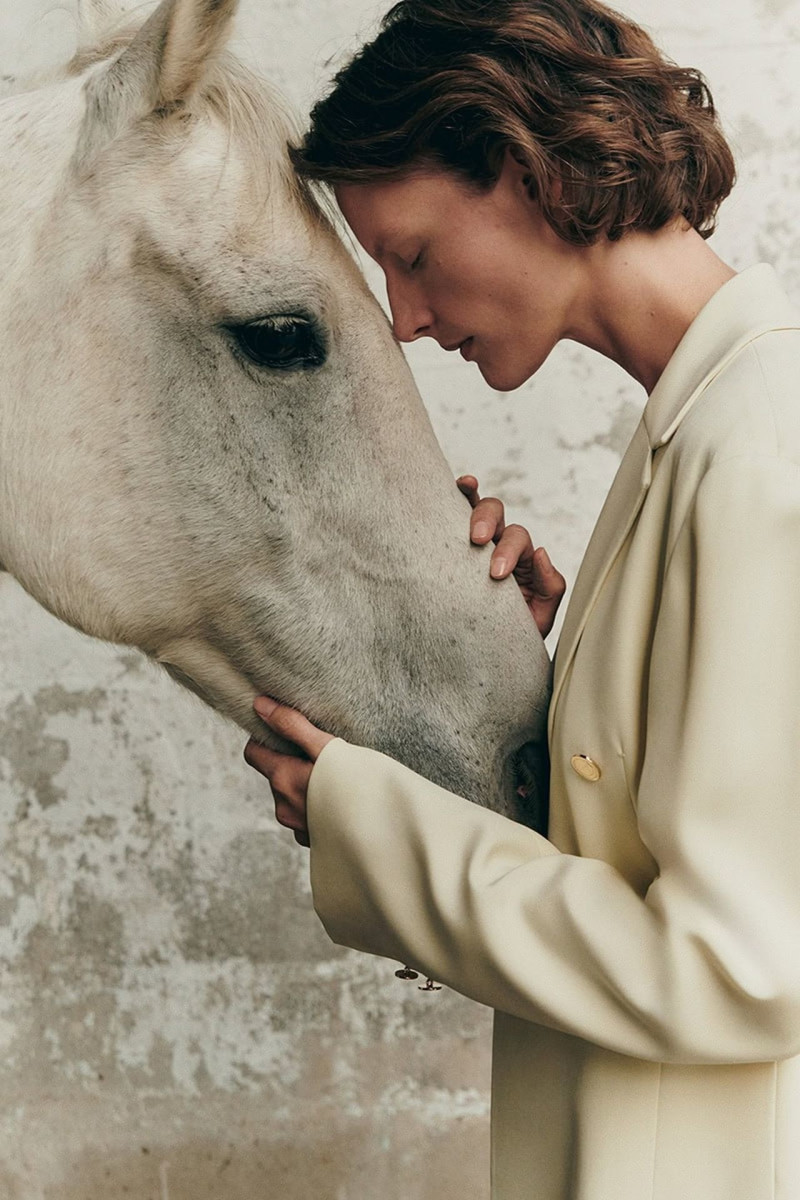 Sara Blomqvist featured in  the Giada ss25 leisure advertisement for Spring/Summer 2025