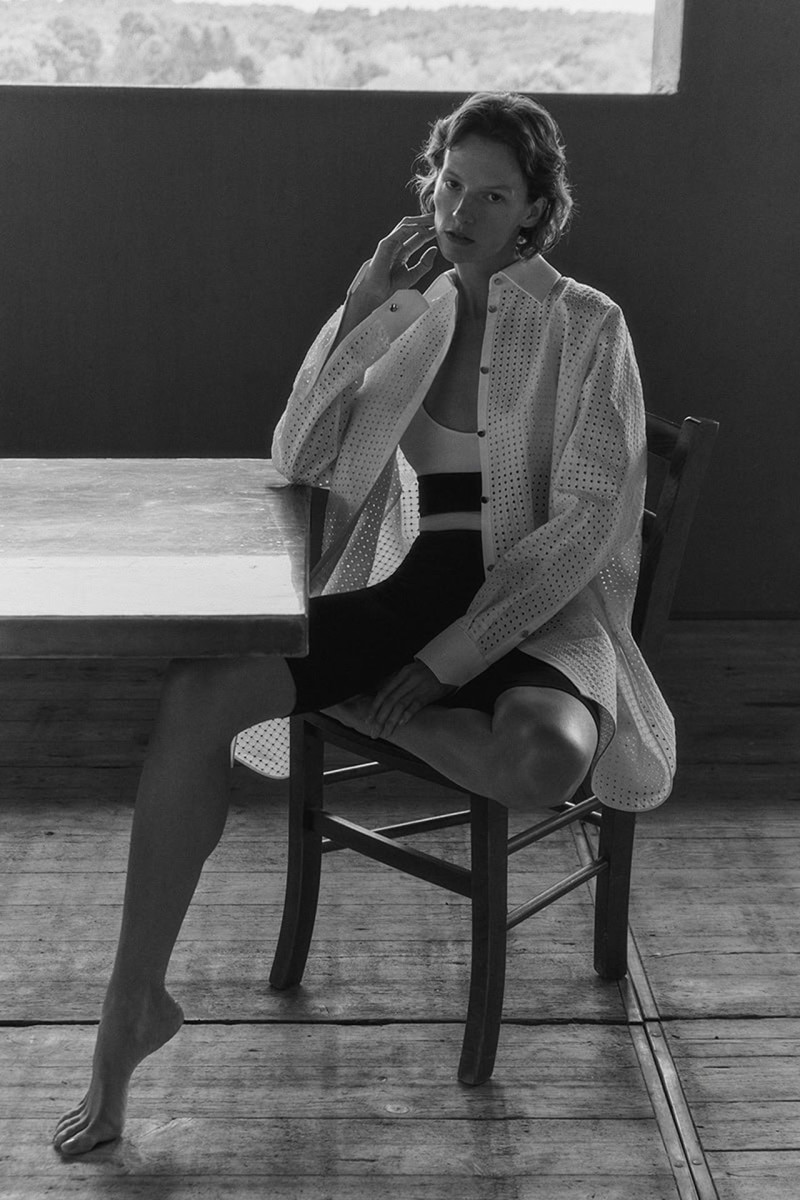 Sara Blomqvist featured in  the Giada ss25 leisure advertisement for Spring/Summer 2025