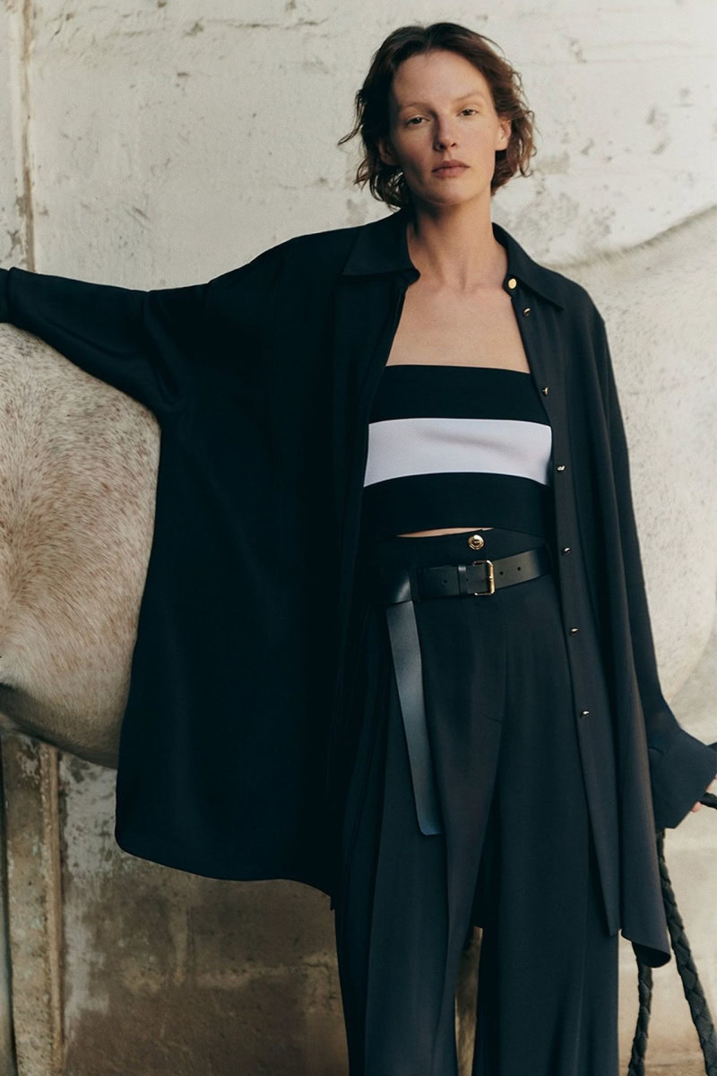Sara Blomqvist featured in  the Giada ss25 leisure advertisement for Spring/Summer 2025