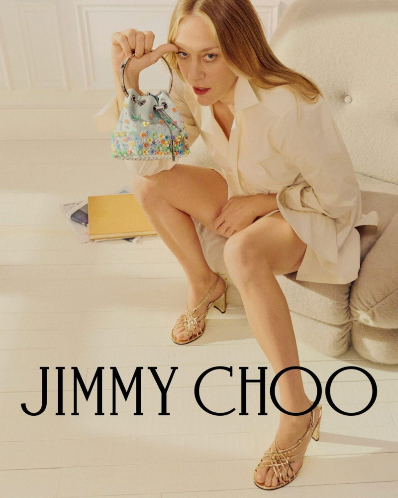 Chloe Sevigny featured in  the Jimmy Choo advertisement for Summer 2025