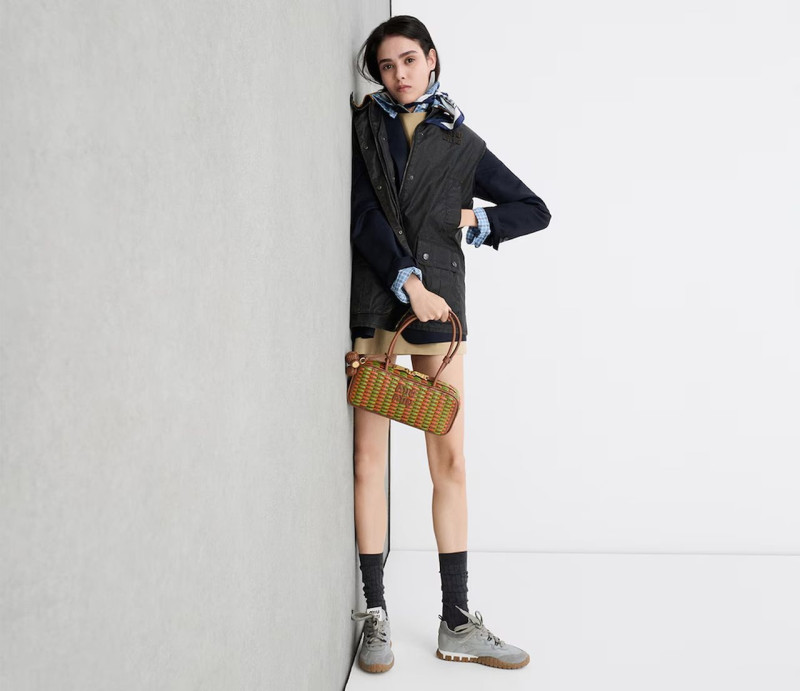 Yura Romaniuk featured in  the Miu Miu lt 2025 advertisement for Spring/Summer 2025