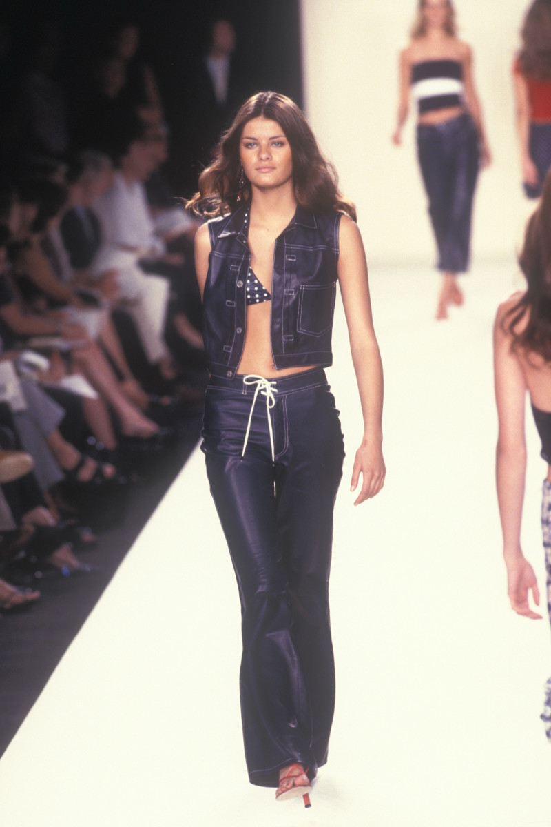 Isabeli Fontana featured in  the Ralph Lauren Collection fashion show for Spring/Summer 2000