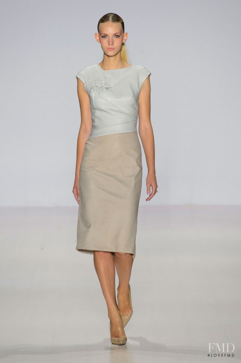 Charlotte Nolting featured in  the Pamella Roland fashion show for Spring/Summer 2015