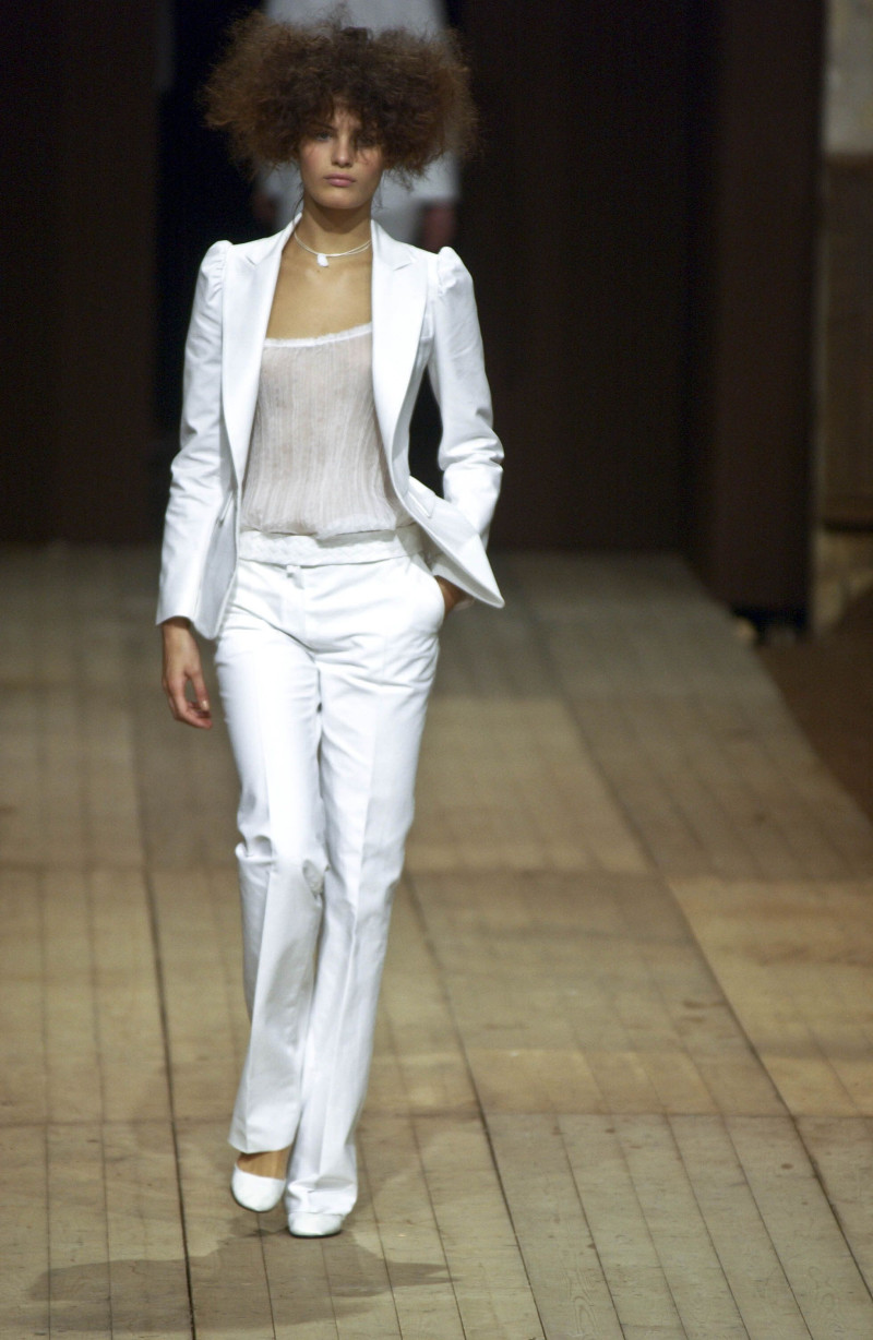 Isabeli Fontana featured in  the Isabel Marant fashion show for Spring/Summer 2002