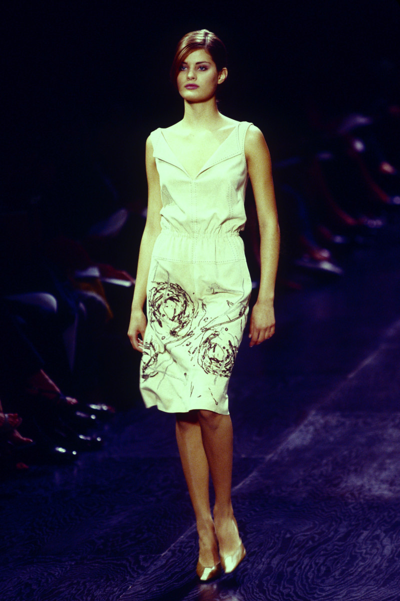 Isabeli Fontana featured in  the BCBG By Max Azria fashion show for Spring/Summer 2001