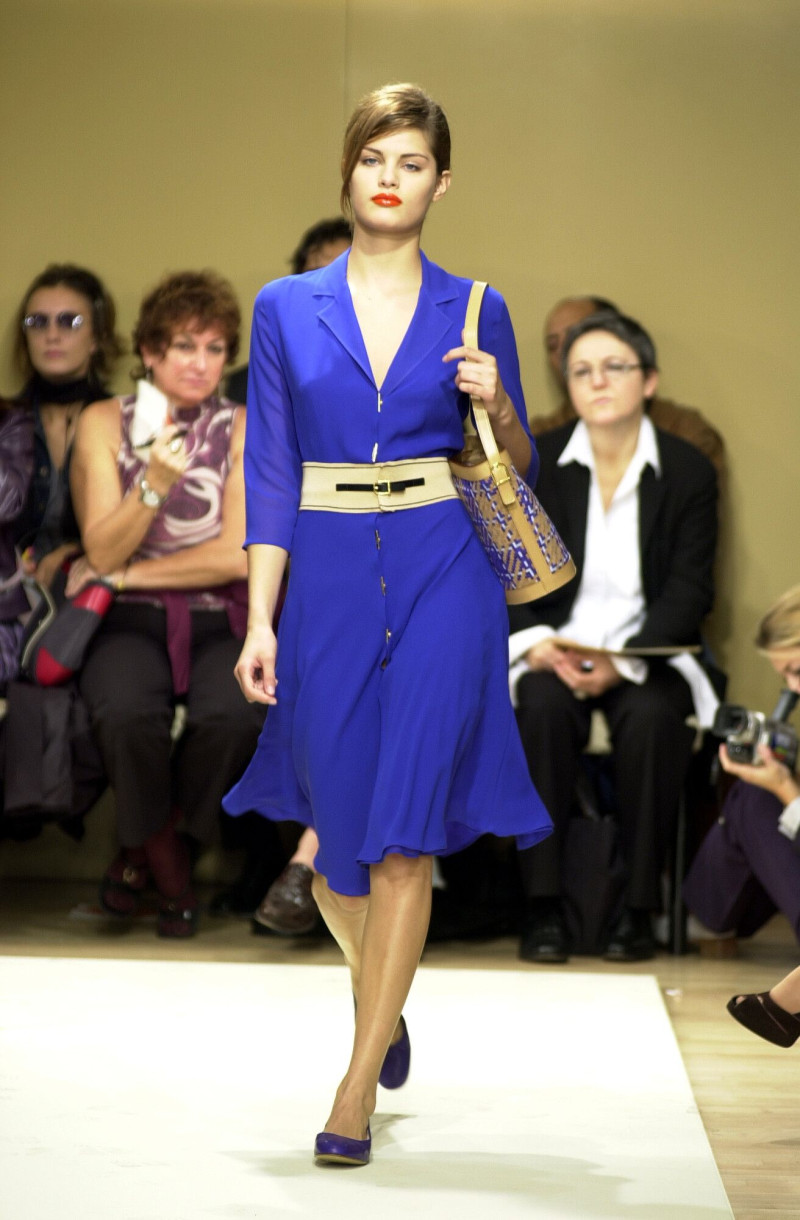 Isabeli Fontana featured in  the Trussardi fashion show for Spring/Summer 2001