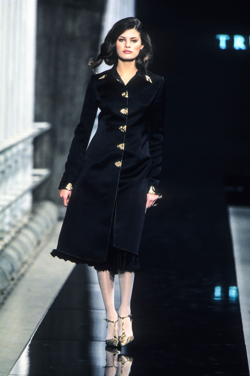 Isabeli Fontana featured in  the Trussardi fashion show for Autumn/Winter 2000