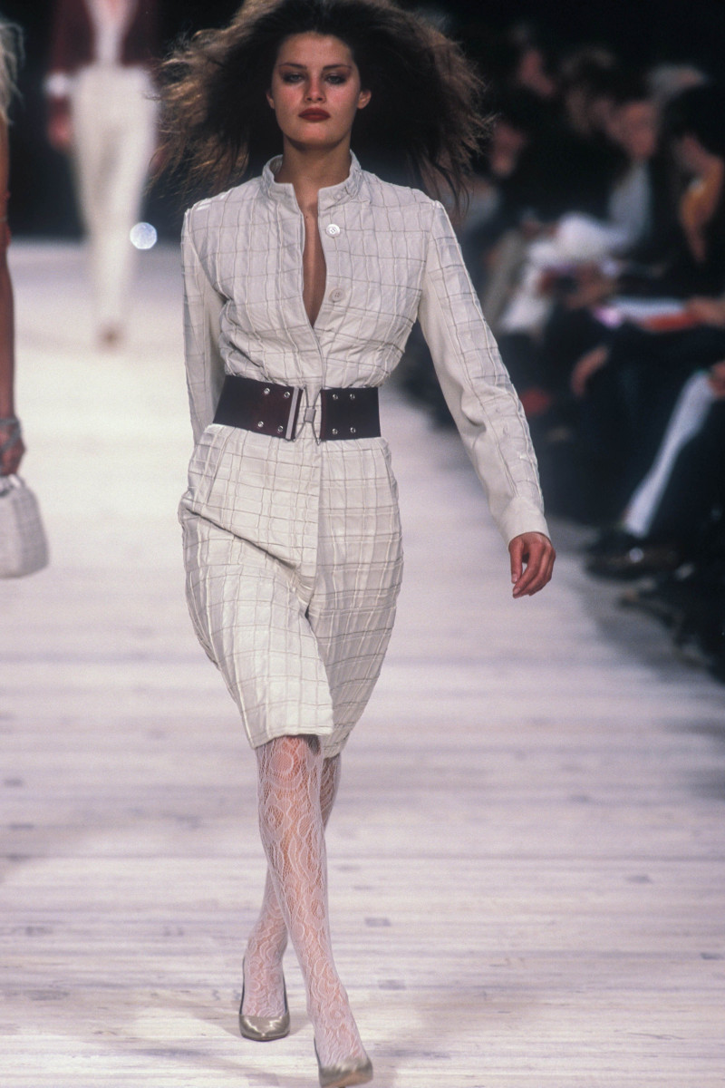 Isabeli Fontana featured in  the Versus fashion show for Autumn/Winter 2000