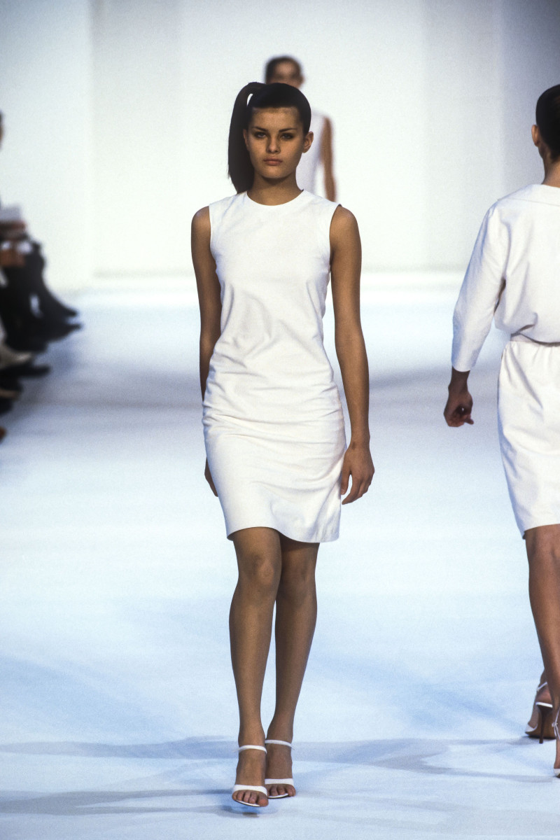 Isabeli Fontana featured in  the Loewe fashion show for Spring/Summer 2000
