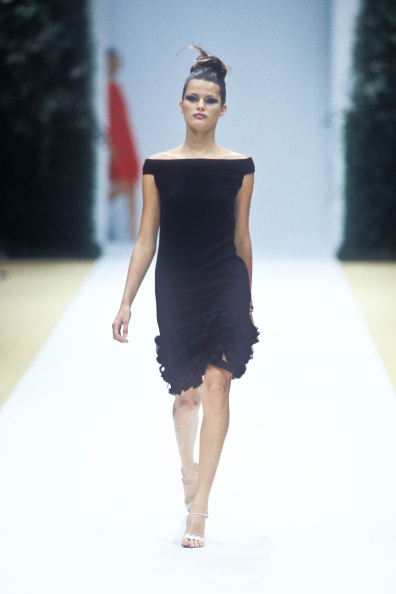 Isabeli Fontana featured in  the Balmain fashion show for Spring/Summer 2000