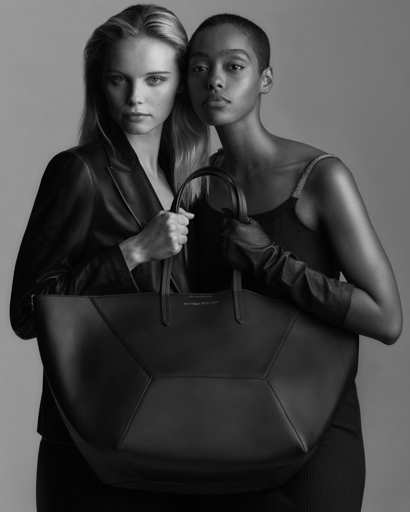 Tara Halliwell featured in  the Brunello Cucinelli advertisement for Spring/Summer 2025