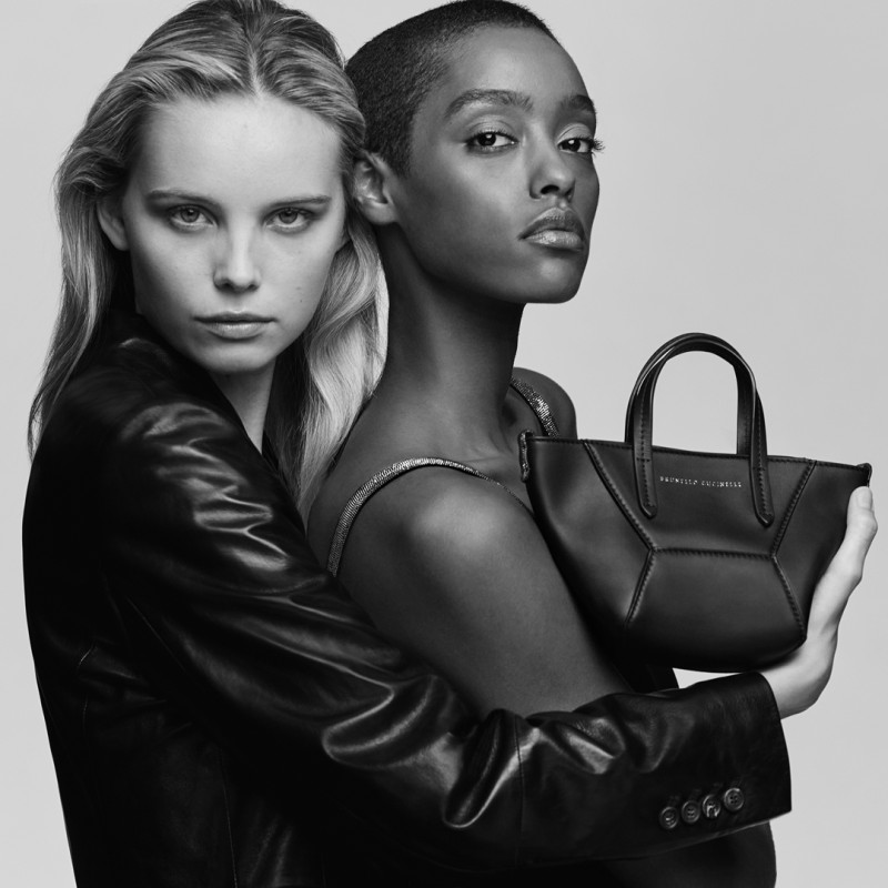 Tara Halliwell featured in  the Brunello Cucinelli advertisement for Spring/Summer 2025