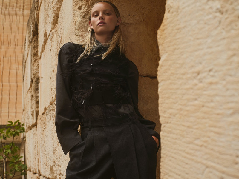 Tara Halliwell featured in  the Brunello Cucinelli advertisement for Autumn/Winter 2024