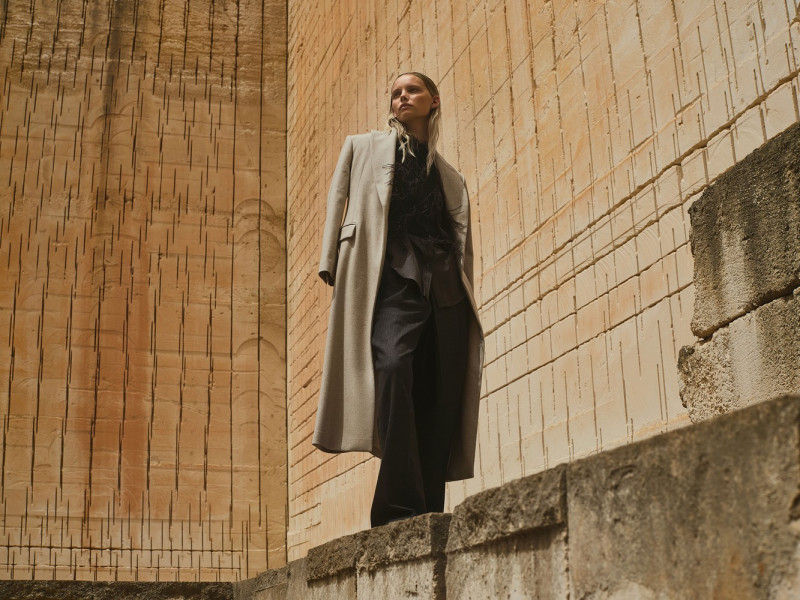 Tara Halliwell featured in  the Brunello Cucinelli advertisement for Autumn/Winter 2024