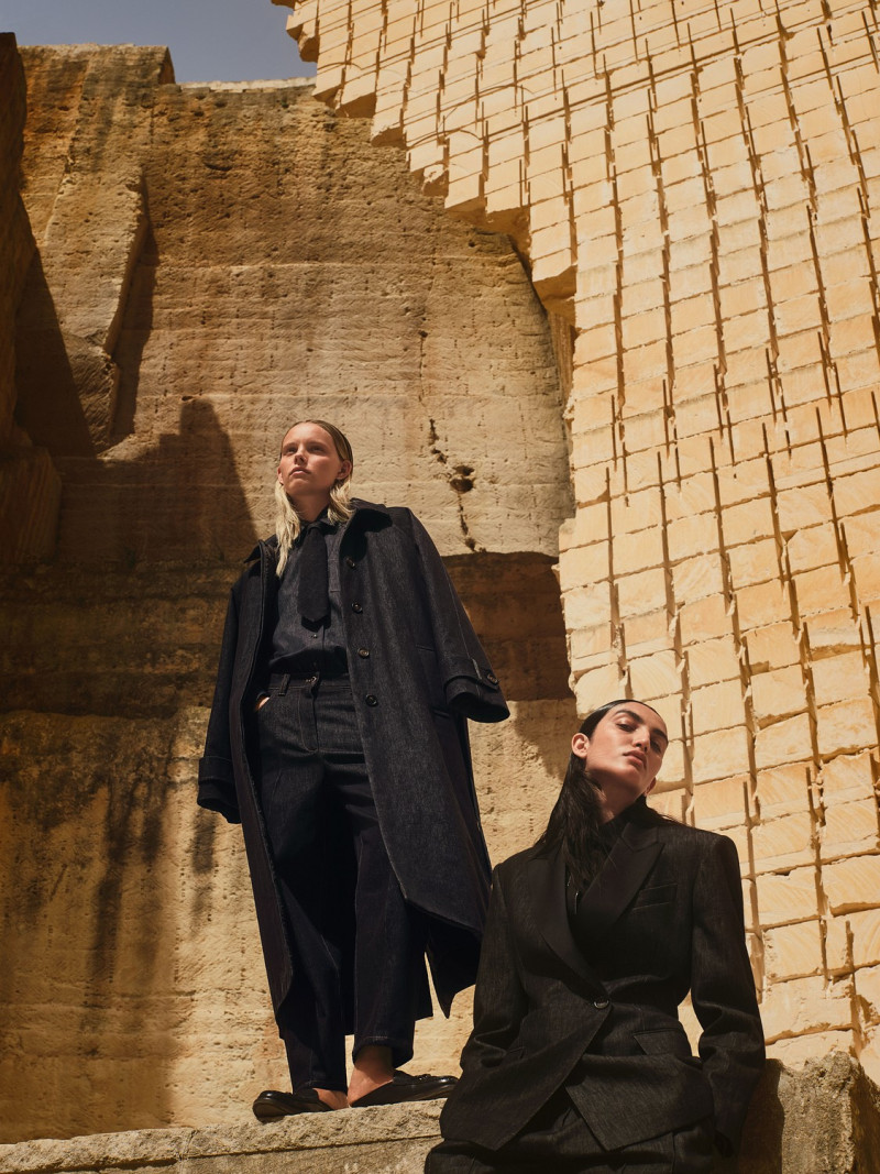 Tara Halliwell featured in  the Brunello Cucinelli advertisement for Autumn/Winter 2024