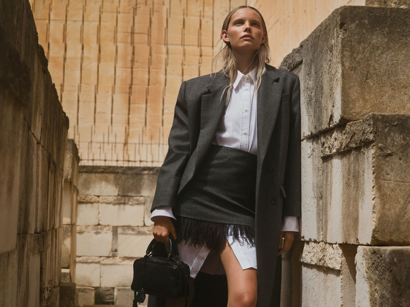 Tara Halliwell featured in  the Brunello Cucinelli advertisement for Autumn/Winter 2024