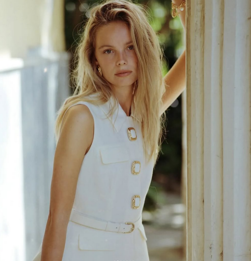 Tara Halliwell featured in  the Self Portrait advertisement for Pre-Fall 2025