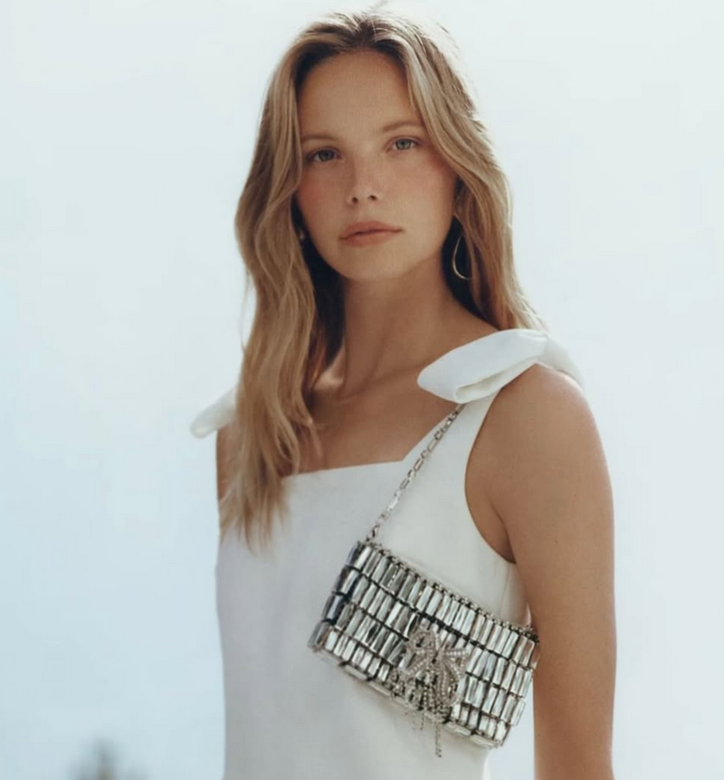 Tara Halliwell featured in  the Self Portrait advertisement for Pre-Fall 2025