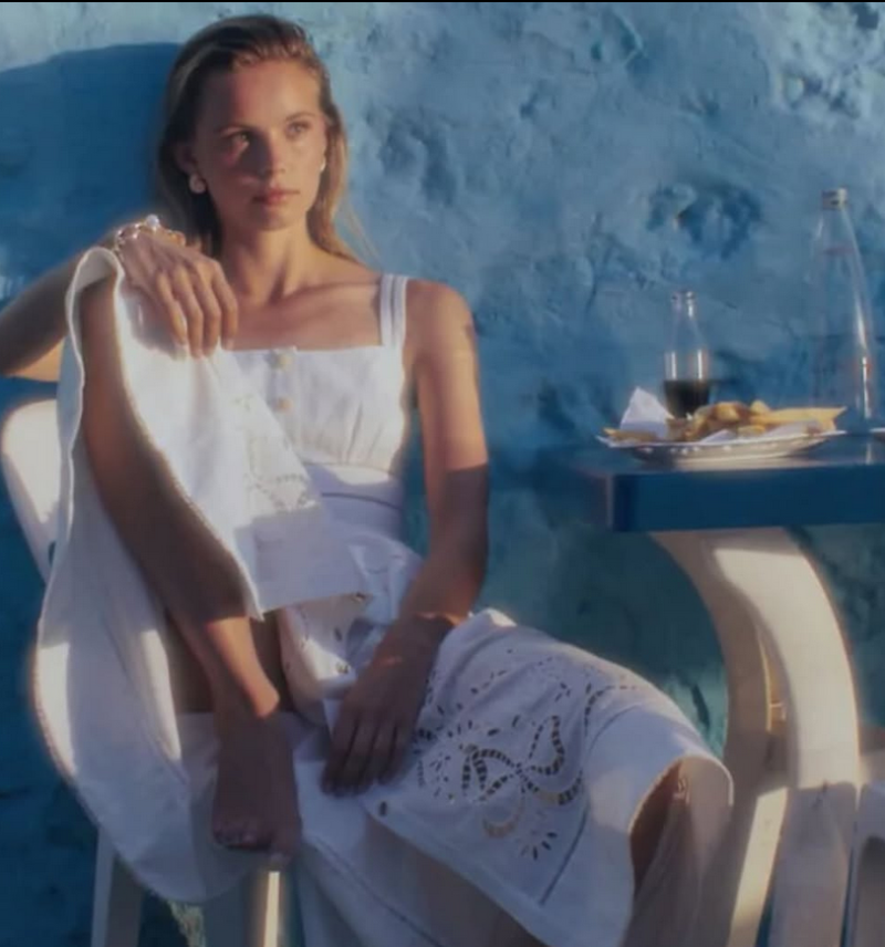 Tara Halliwell featured in  the Self Portrait advertisement for Pre-Fall 2025