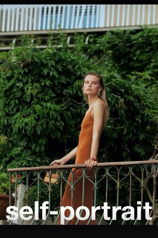 Tara Halliwell featured in  the Self Portrait advertisement for Pre-Fall 2025
