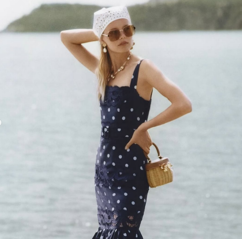 Tara Halliwell featured in  the Self Portrait advertisement for Pre-Fall 2025