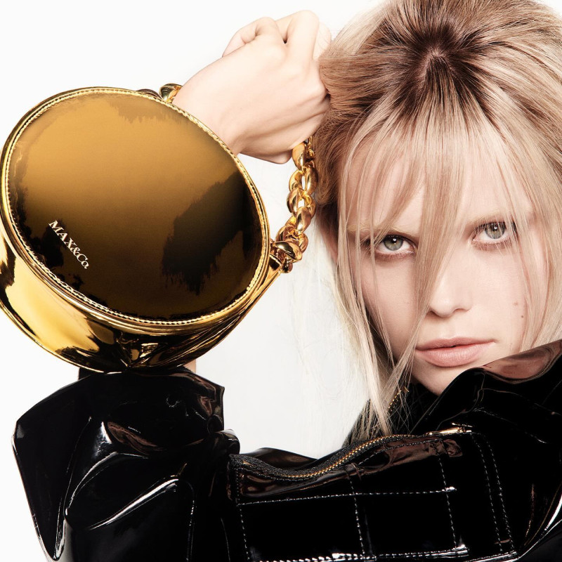 Tara Halliwell featured in  the Max&Co Ilaboration advertisement for Autumn/Winter 2023
