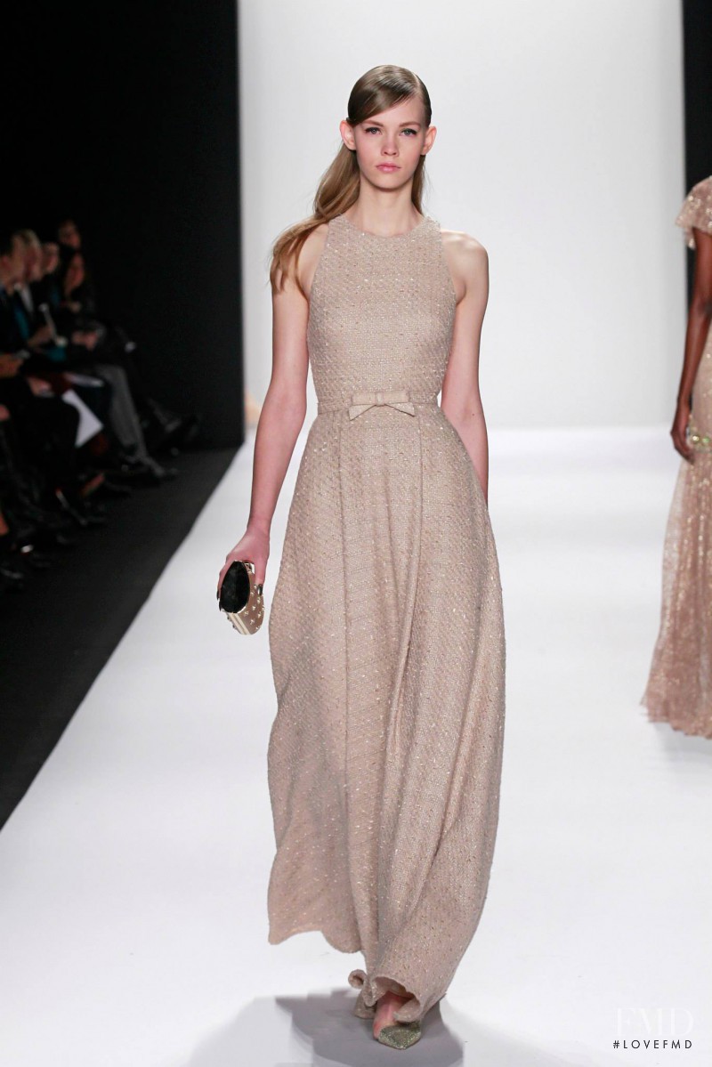 Charlotte Nolting featured in  the Badgley Mischka fashion show for Autumn/Winter 2014