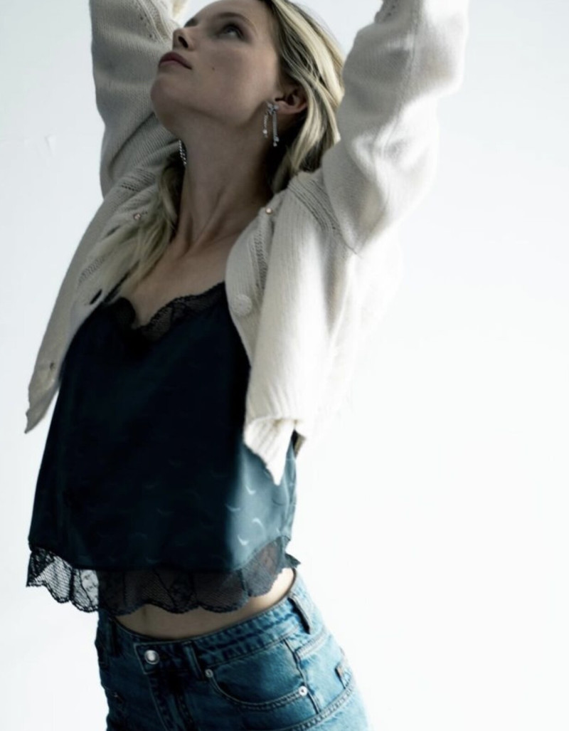 Tara Halliwell featured in  the Zadig & Voltaire advertisement for Spring/Summer 2024