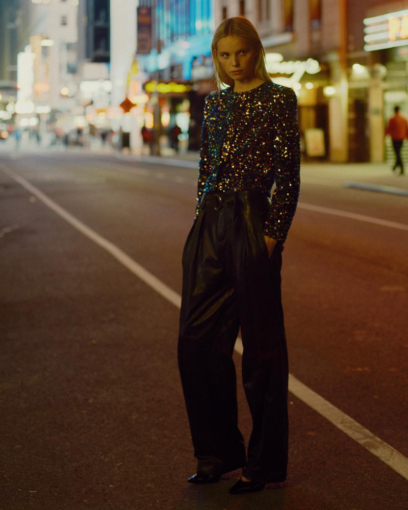 Tara Halliwell featured in  the IRO Paris advertisement for Autumn/Winter 2023