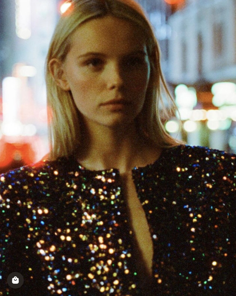 Tara Halliwell featured in  the IRO Paris advertisement for Autumn/Winter 2023