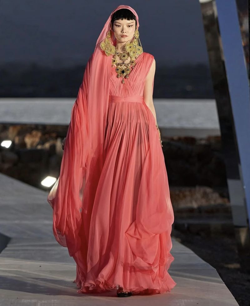 Ka Wai featured in  the Dolce & Gabbana Alta Moda fashion show for Autumn/Winter 2024