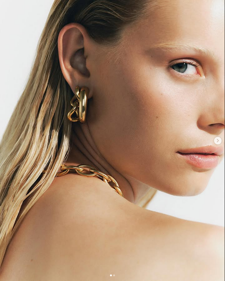 Tara Halliwell featured in  the Aristocrazy Feel the Jewel Power advertisement for Winter 2024