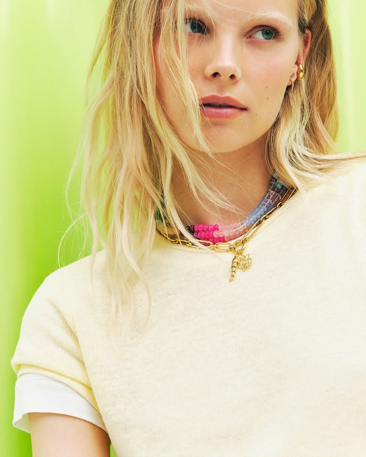 Tara Halliwell featured in  the Aristocrazy Feel the Jewel Power advertisement for Winter 2024